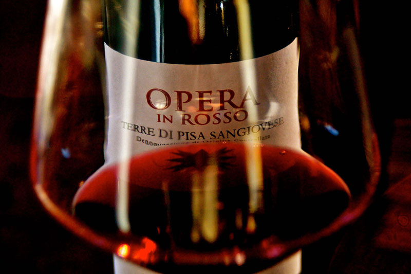 Bottiglia OPERA IN ROSSO Terre di Pisa Sangiovese DOC